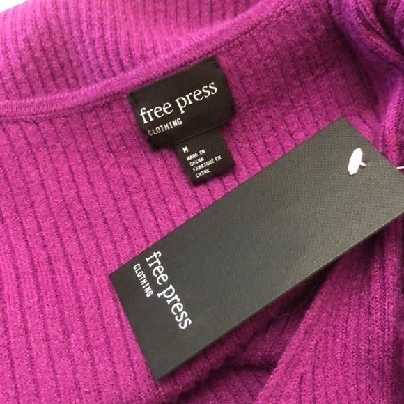 Sweater Purple Rosea free press - Picture 3 of 12